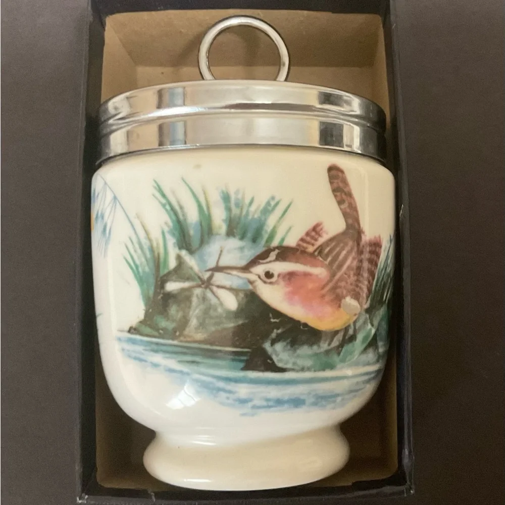 Royal Worcester Egg Coddler Bird Design